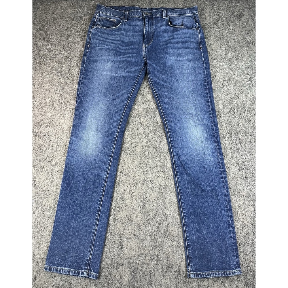 Johnnie O Dos Stretch 5-Pocket Jeans Mens 36x34 Blue Dark Wash Denim Noon EUC